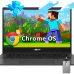 ASUS Chromebook 14" FHD Anti-Glare Laptop, MediaTek Kompanio 520, 4GB LPDDR4X, 64GB eMMC, Webcam, WiFi 6, Bluetooth, Chrome OS, CM1402CM2A-M8186