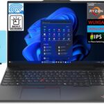 Lenovo Thinkpad E16 Gen 2 Business Laptop 16.0" IPS WUXGA Display (AMD Ryzen 5 7535U, 32GB DDR5, 512GB PCIe SSD, Backlit KYB, Fingerprint, WiFi 6E, BT 5.3, Win 11 Pro) w/DKZ Hub USB Port Expander